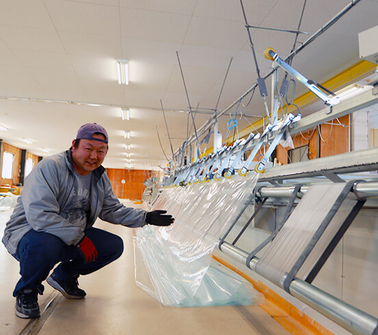 ビニール工場の写真